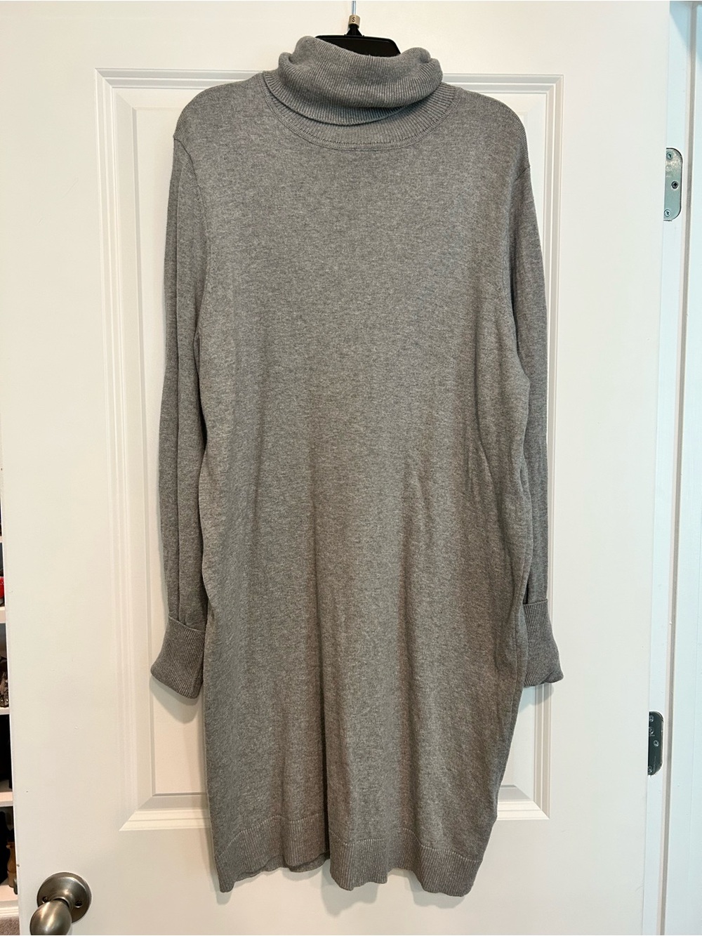 WAYF Culver Gray Turtleneck Sweater Dress Size Large